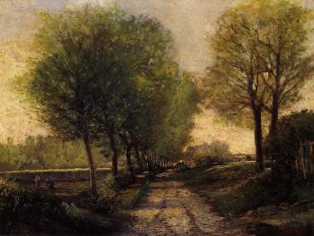 阿爾弗萊德 西斯萊 Lane near a Small Town 阿爾弗萊德 西斯萊 Lane near a Small Town